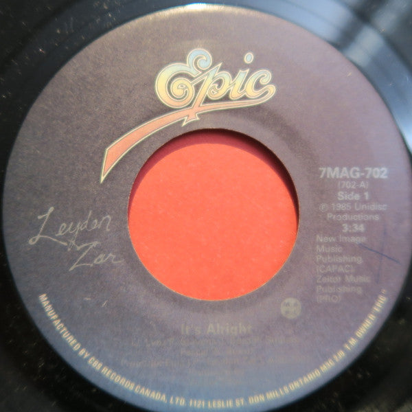 Leyden Zar : It's Alright (7", Single)