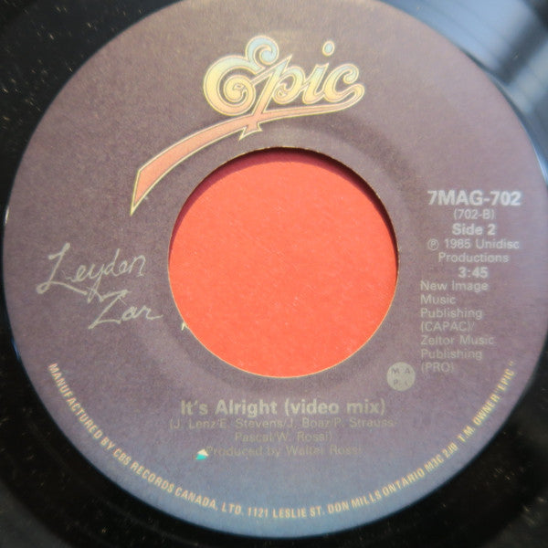 Leyden Zar : It's Alright (7", Single)