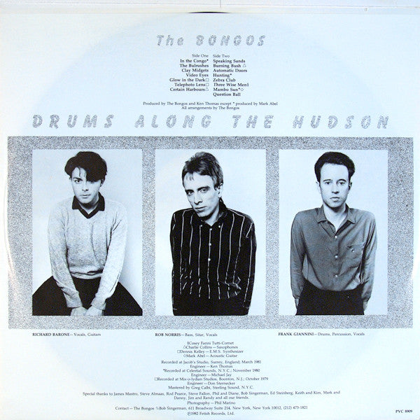 The Bongos : Drums Along The Hudson (LP, Album)