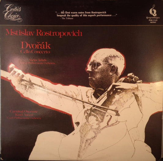 Mstislav Rostropovich • Václav Talich • Karel Ančerl • The Czech Philharmonic Orchestra, Antonín Dvořák : Cello Concerto / Carnival Overture (LP, Comp)