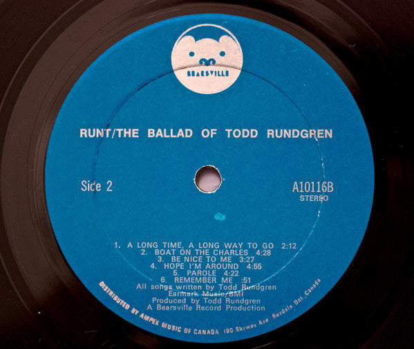 Runt : The Ballad Of Todd Rundgren (LP, Album)