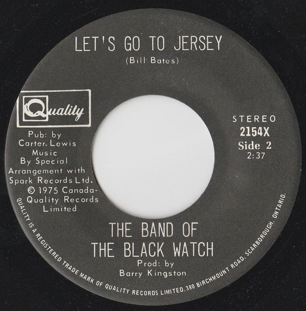 The Band Of The Black Watch : Scotch On The Rocks (7", Single)
