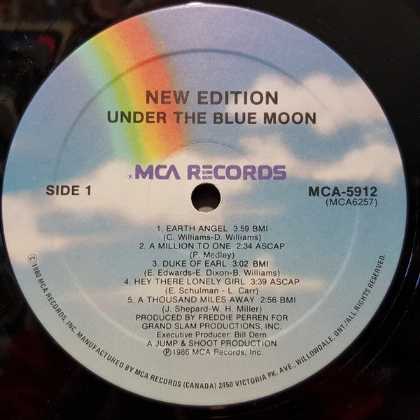 New Edition : Under The Blue Moon (LP, Album)