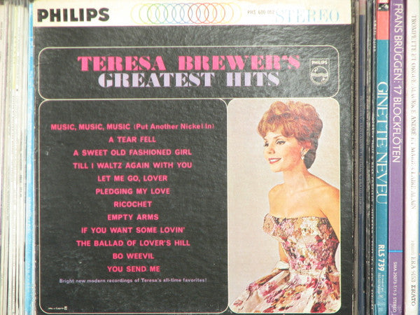 Teresa Brewer : Teresa Brewer's Greatest Hits (LP, Album)