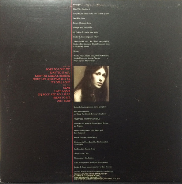 Rita Coolidge : It's Only Love (LP, Album)