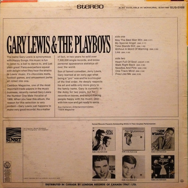 Gary Lewis & The Playboys : Gary Lewis & The Playboys (LP, Album, Comp)