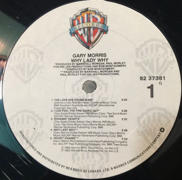 Gary Morris : Why Lady Why (LP, Album)