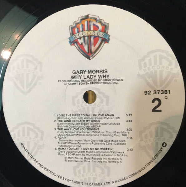 Gary Morris : Why Lady Why (LP, Album)