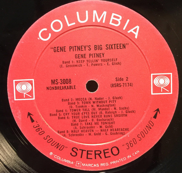 Gene Pitney : Gene Pitney's Big Sixteen (LP, Comp, RE)