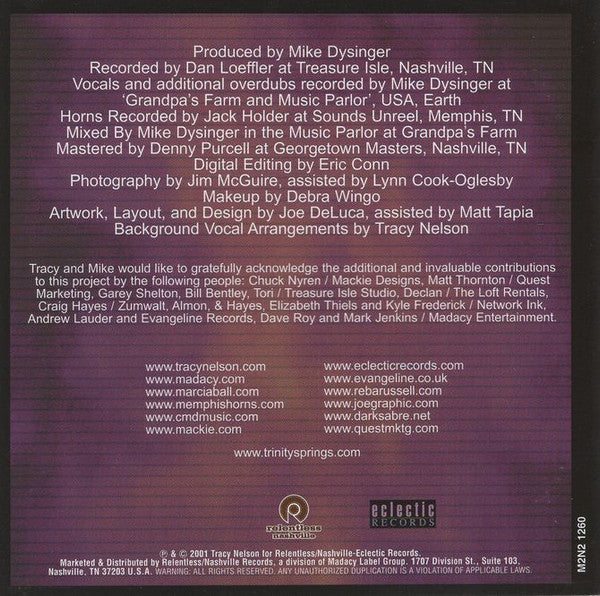 Tracy Nelson : Ebony & Irony (CD, Album)