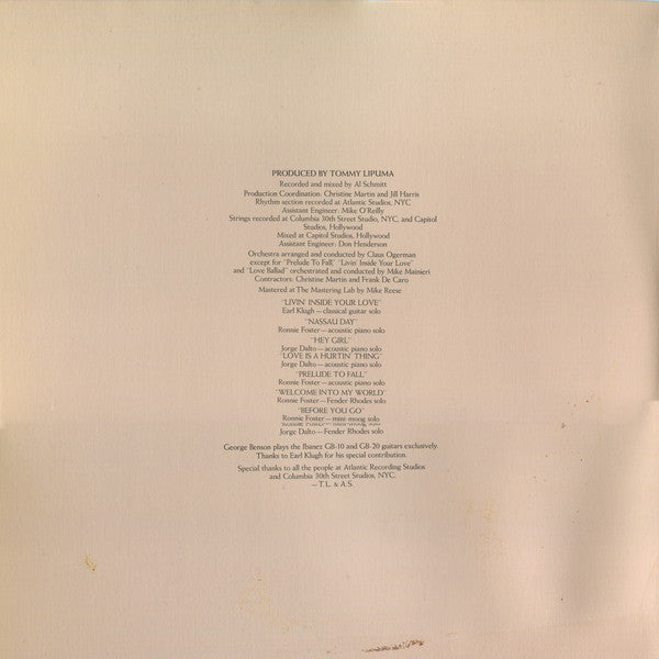 George Benson : Livin' Inside Your Love (2xLP, Album, Gat)