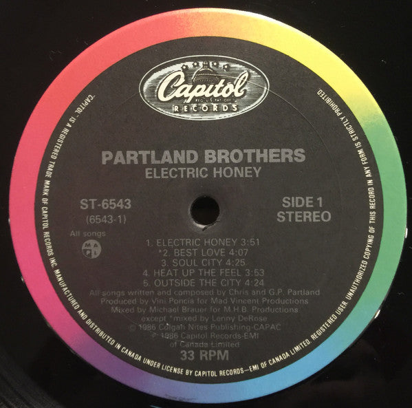 Partland Brothers* : Electric Honey (LP, Album)