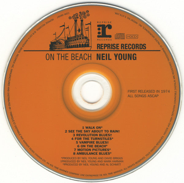 Neil Young : On The Beach (HDCD, Album, RE)