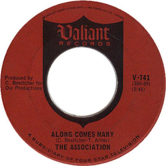 The Association (2) : Along Comes Mary (7", Single)