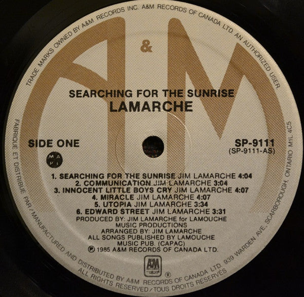 Jim Lamarche : Searching For The Sunrise (LP, Album)
