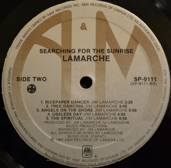 Jim Lamarche : Searching For The Sunrise (LP, Album)