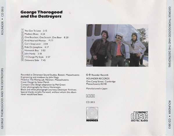 George Thorogood And The Destroyers* : George Thorogood And The Destroyers (CD, Album, RE)
