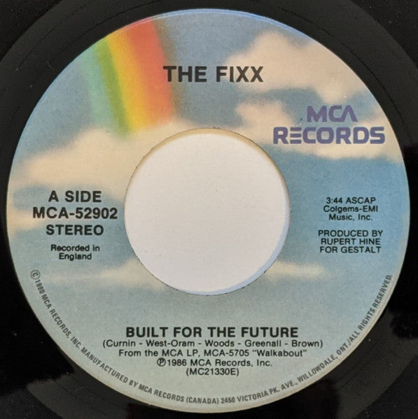 The Fixx : Built For The Future (7", Single)