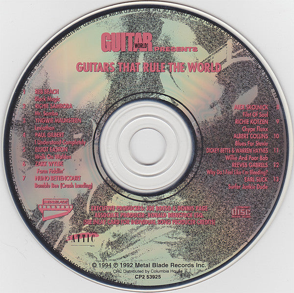 Various : Guitars That Rule The World (CD, Comp, Club)