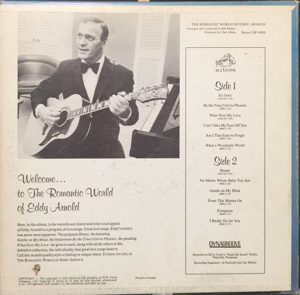 Eddy Arnold : The Romantic World Of Eddy Arnold (LP, Album)