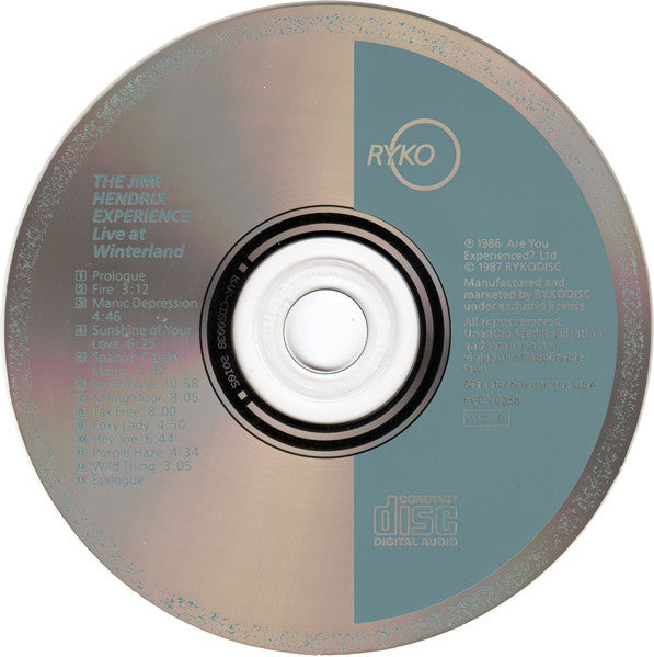 The Jimi Hendrix Experience : Live At Winterland (CD, Album)