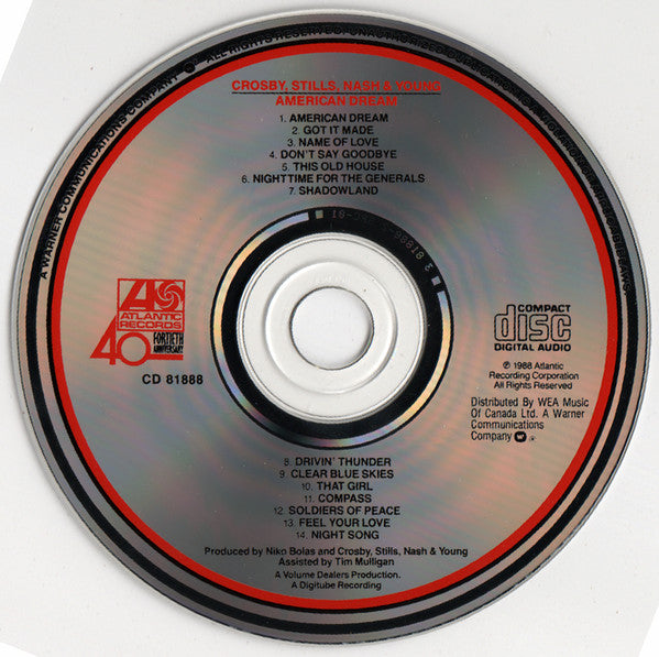 Crosby, Stills, Nash & Young : American Dream (CD, Album)