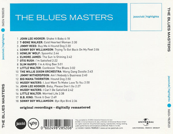 Various : The Blues Masters (CD, Comp)