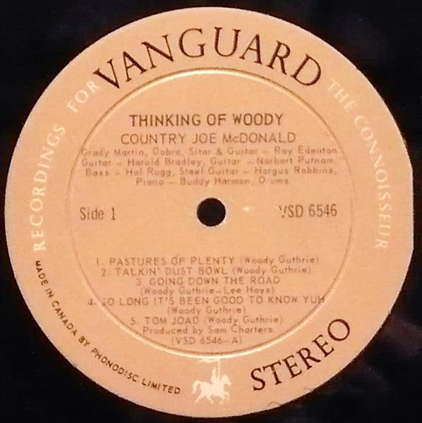 Country Joe McDonald : Thinking Of Woody Guthrie (LP, Album)