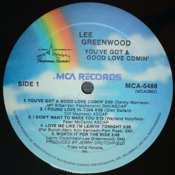 Lee Greenwood : You've Got A Good Love Comin' (LP, Album)