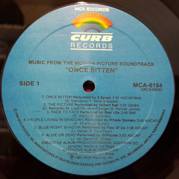 Various : Once Bitten - Music From The Motion Picture Soundtrack (LP, Album, Comp)