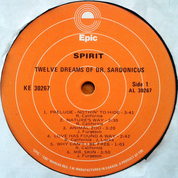 Spirit (8) : Twelve Dreams Of Dr. Sardonicus (LP, Album, RE, Gat)