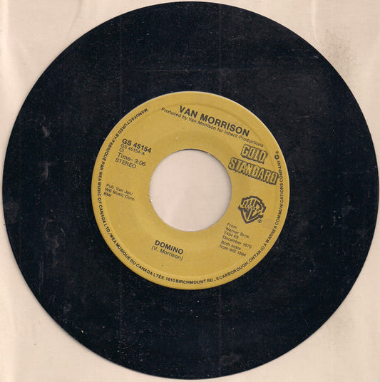 Van Morrison : Domino / Blue Money (7")