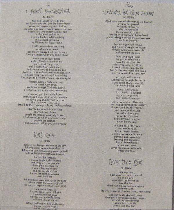 Crowded House : Temple Of Low Men (Cass, Album, Dol)