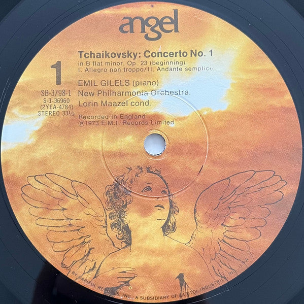 Tchaikovsky* / Emil Gilels / New Philharmonia Orchestra / Lorin Maazel : The Three Piano Concertos: No. 1 in B Flat Minor / No. 2 in G / No. 3 in E Flat (2xLP, Album, Gat)