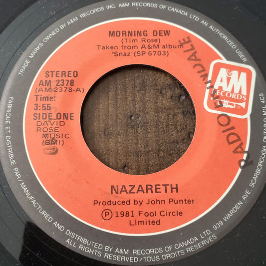 Nazareth (2) : Morning Dew (7", Single)