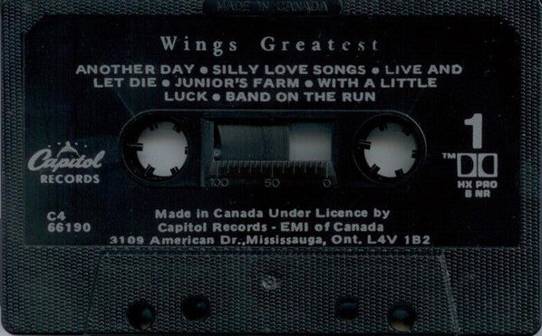 Wings (2) : Wings Greatest (Cass, Comp, RE, Dol)