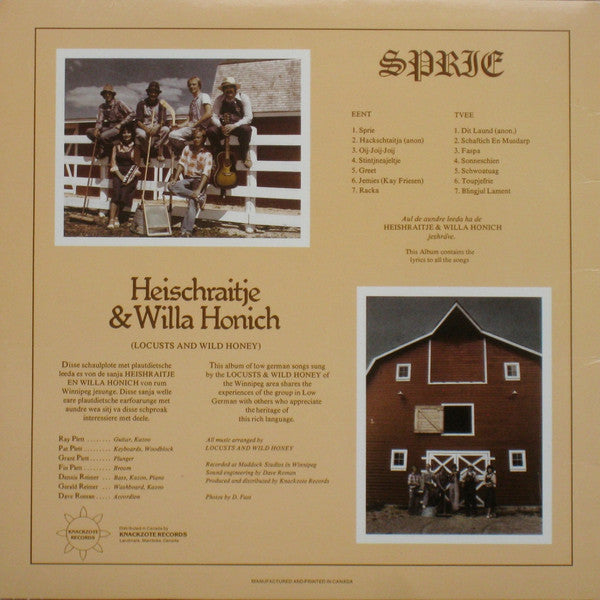 Heischraitje & Willa Honich : Sprie (LP, Album)