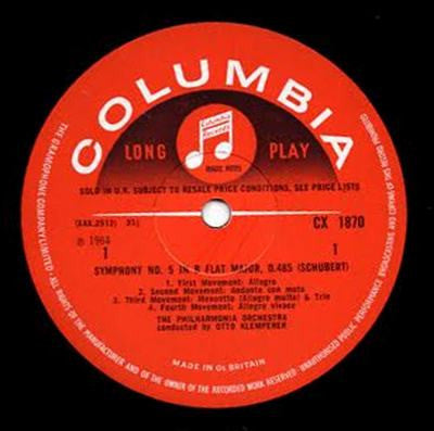 Schubert*, Philharmonia Orchestra, Otto Klemperer : Schubert Symphonines Nos. 5 And 8 (LP, Mono, Lar)