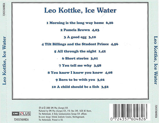 Leo Kottke : Ice Water (CD, Album, RE)