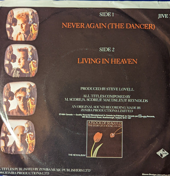 A Flock Of Seagulls : Never Again (The Dancer) (7", Single)