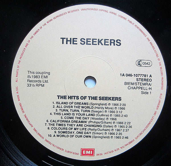 The Seekers : The Hits Of The Seekers (LP, Comp)