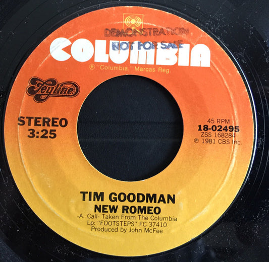 Tim Goodman : New Romeo (7", Single)