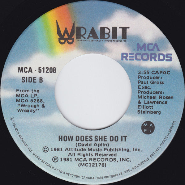 Wrabit : Back Home (7", Single)