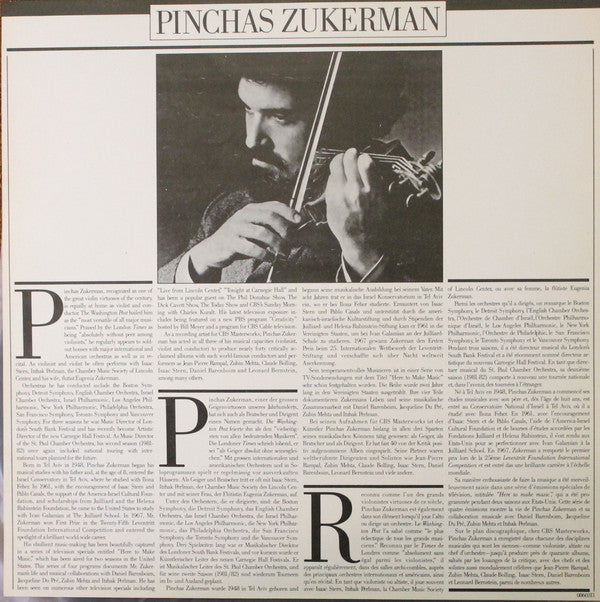 Isaac Stern, Pinchas Zukerman, Itzhak Perlman, Zubin Mehta, New York Philharmonic : Isaac Stern 60th Anniversary Celebration (LP)