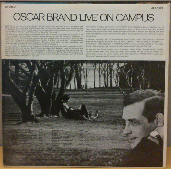 Oscar Brand : On Campus (LP, Album)