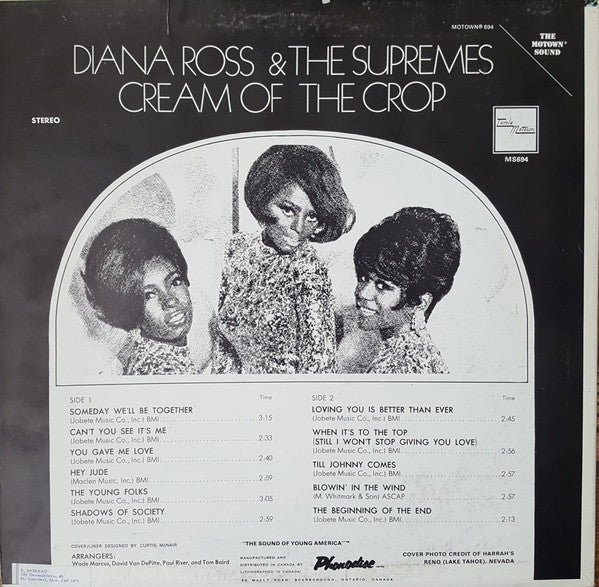 Diana Ross & The Supremes* : Cream Of The Crop (LP, Album)