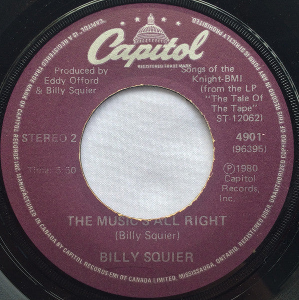 Billy Squier : The Big Beat (7", Single)