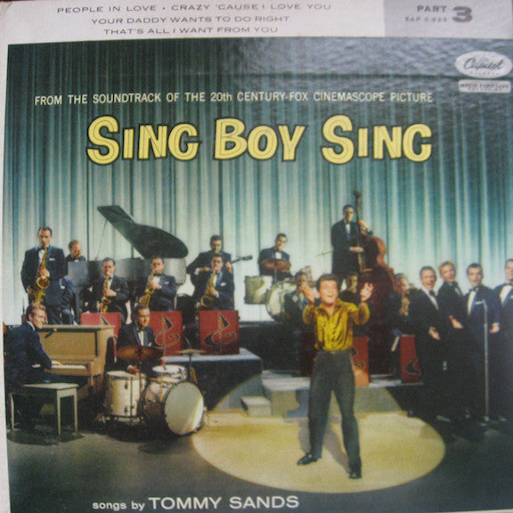 Tommy Sands : Sing Boy Sing (Part 3) (7", EP, Mono)