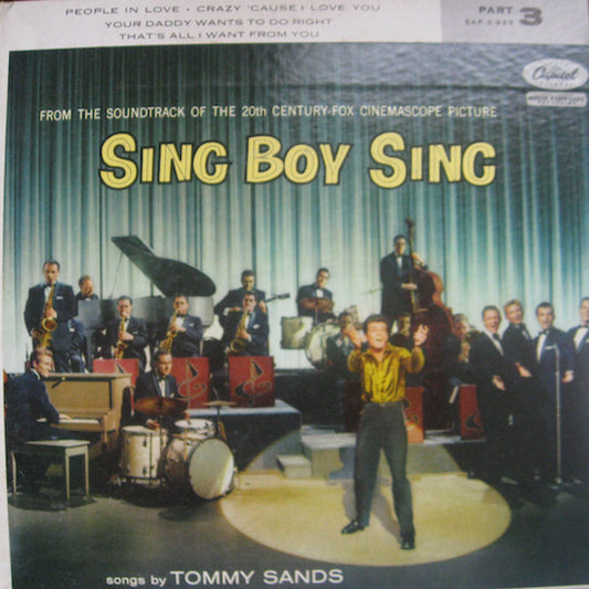 Tommy Sands : Sing Boy Sing (Part 3) (7", EP, Mono)