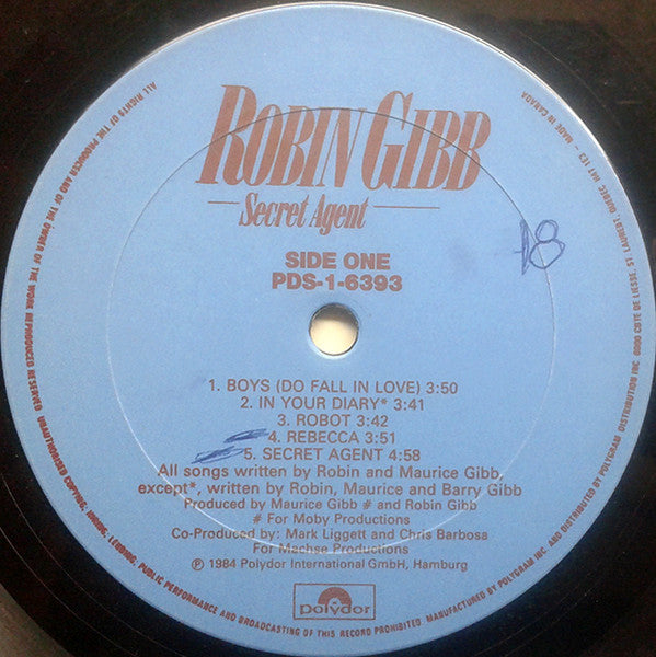 Robin Gibb : Secret Agent (LP, Album)